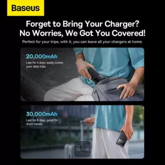 Baseus power banka Star-Lord 30000 mAh 22,5W USB/USB-C černá Baseus power banka Star-Lord 30000 mAh 22,5W USB/USB-C černá