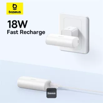 Baseus power banka 5000mAh 20W USB-C bílá