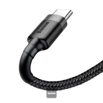 Baseus datový kabel Cafule USB-C 2m 2A šedo-černý Baseus datový kabel Cafule USB-C 2m 2A šedo-černý