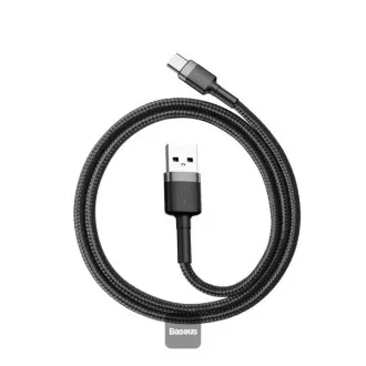 Baseus datový kabel Cafule USB-C 2m 2A šedo-černý Baseus datový kabel Cafule USB-C 2m 2A šedo-černý