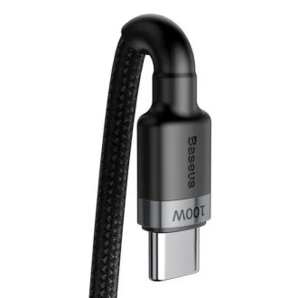 Baseus datový kabel Cafule USB-C PD2.0 100W 2m 20V 5A šedo-černý Baseus datový kabel Cafule USB-C PD2.0 100W 2m 20V 5A šedo-černý