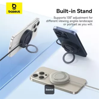 Baseus bezdrátová nabíjecí magnetická podložka Simple Mini4 Qi2 15W černá Baseus bezdrátová nabíjecí magnetická podložka Simple Mini4 Qi2 15W černá