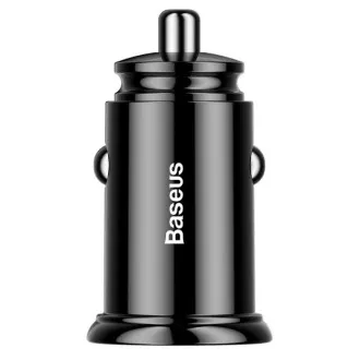 Baseus rychlonabíječka do auta 2xUSB QC3.0 30W černá