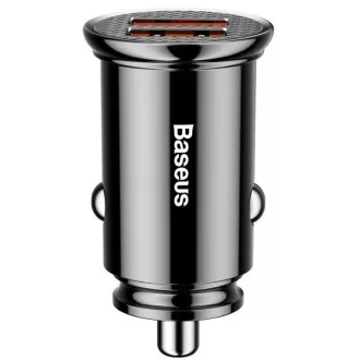 Baseus rychlonabíječka do auta 2xUSB QC3.0 30W černá