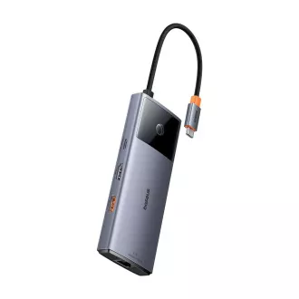 Baseus hub Series 2 USB 6v1 (USB-C/HDMI4K60Hz/USB-C(10Gbps)/USB-A(10Gbps)/RJ45/USB-C(PD) šedý