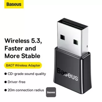 Baseus bezdrátový bluetooth adaptér BA07 černý