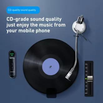 Baseus bluetoooth audio adaptér Qiyin černý Baseus bluetoooth audio adaptér Qiyin černý