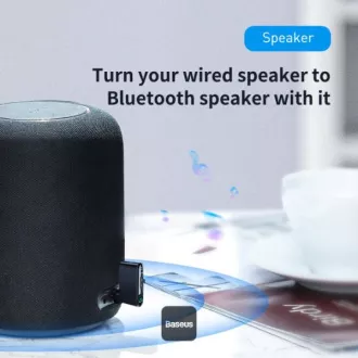 Baseus bluetoooth audio adaptér Qiyin černý Baseus bluetoooth audio adaptér Qiyin černý