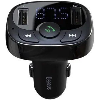 Baseus bluetooth MP3 FM Transmiter s nabíjením 2xUSB 3.4A černý Baseus bluetooth MP3 FM Transmiter s nabíjením 2xUSB 3.4A černý