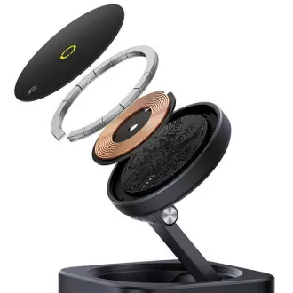 Baseus Nabíjecí stanice MagPro 7v1 s bezdrátovým nabíjením 15W cosmic black Baseus Nabíjecí stanice MagPro 7v1 s bezdrátovým nabíjením 15W cosmic black