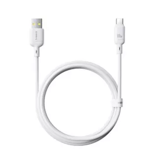 Baseus Rychlonabíjecí kabel Silky USB/USB-C 1m 100W bílý Baseus Rychlonabíjecí kabel Silky USB/USB-C 1m 100W bílý