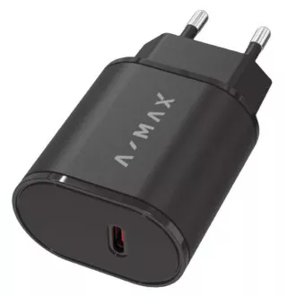 Aligator síťová nabíječka A-MAX PD 20W USB-C černá