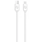 ALIGATOR Datový kabel POWER 3A, USB-C/microUSB bílý
