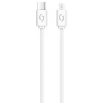 ALIGATOR Datový kabel POWER 3A, USB-C/microUSB bílý ALIGATOR Datový kabel POWER 3A, USB-C/microUSB bílý