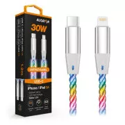 ALIGATOR Datový kabel LIGHT 3A, 30W USB-C/Lightning 1,2m