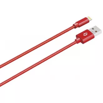 ALIGATOR PREMIUM Datový kabel 2A, Lightning červený