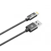 ALIGATOR PREMIUM 2A kabel, Lightning 50cm, černý
