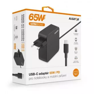 Aligator Power Delivery 65W USB-C adaptér