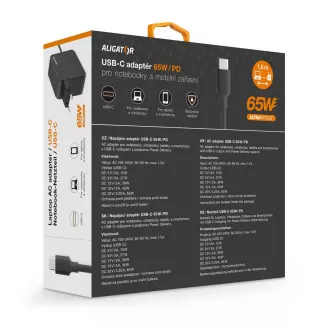 Aligator Power Delivery 65W USB-C adaptér