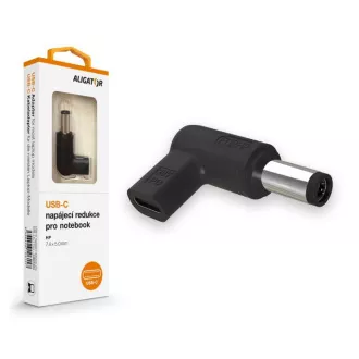 Aligator USB-C napájecí redukce 7,4 x 5,0 mm pro notebooky HP Aligator USB-C napájecí redukce 7,4 x 5,0 mm pro notebooky HP