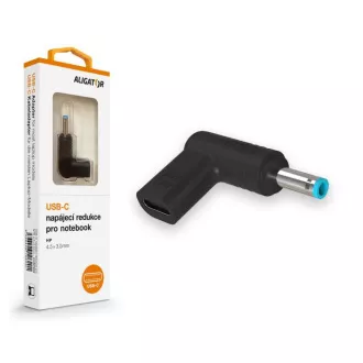 Aligator USB-C napájecí redukce 4.5*3.0mm pro notebooky HP Aligator USB-C napájecí redukce 4.5*3.0mm pro notebooky HP