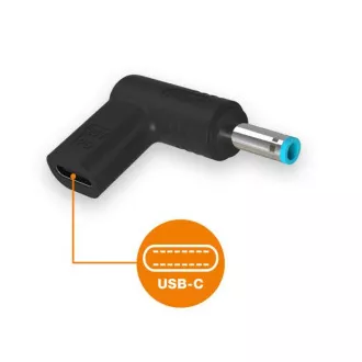 Aligator USB-C napájecí redukce 4.5*3.0mm pro notebooky HP Aligator USB-C napájecí redukce 4.5*3.0mm pro notebooky HP