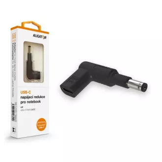 Aligator USB-C napájecí redukce 4,8 x 1,7 mm (prodloužená) pro notebooky Asus/Compaq/HP Aligator USB-C napájecí redukce 4,8 x 1,7 mm (prodloužená) pro notebooky Asus/Compaq/HP