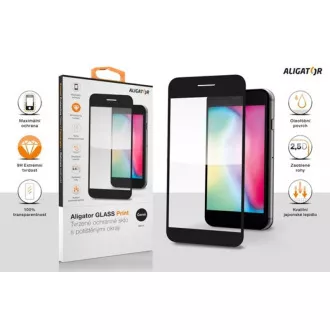 Aligator ochranné tvrzené sklo GLASS PRINT, Samsung Galaxy A14 4G/5G, černá, celoplošné lepení Aligator ochranné tvrzené sklo GLASS PRINT, Samsung Galaxy A14 4G/5G, černá, celoplošné lepení