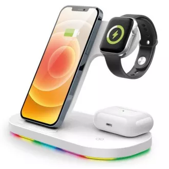 Aligator Stanice Smart Station A s bezdrátovým nabíjením 3v1, 15W Aligator Stanice Smart Station A s bezdrátovým nabíjením 3v1, 15W