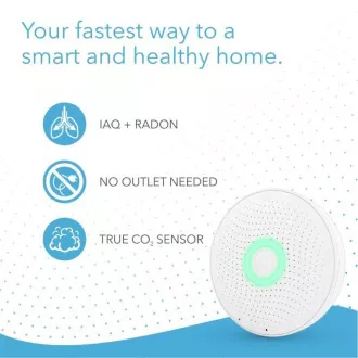 AirThings Wave plus - senzor kvality ovzduší, radonu, vlhkosti, teploty, VOC, CO2 a tlaku
