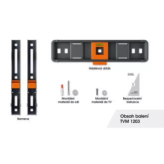 Vogel's TVM 1203, fixní TV držák pro obrazovky 19-50", 30 kg Vogel's TVM 1203, fixní TV držák pro obrazovky 19-50", 30 kg