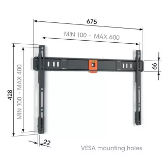 Vogel's TVM 1603, fixní TV držák pro obrazovky 40-100", 75 kg Vogel's TVM 1603, fixní TV držák pro obrazovky 40-100", 75 kg
