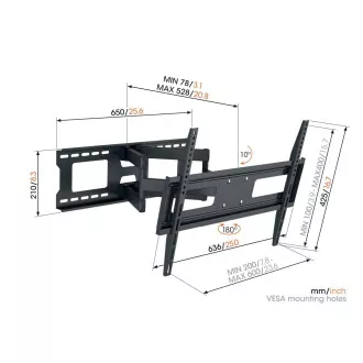 Vogel's MA4040, dvojité TV rameno se 4 klouby pro 40-77", 35 kg Vogel's MA4040, dvojité TV rameno se 4 klouby pro 40-77", 35 kg