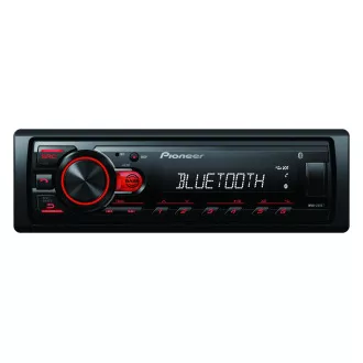 Pioneer MVH-230 autorádio s USB a Bluetooth s integrovaným mikrofonem červené Pioneer MVH-230 autorádio s USB a Bluetooth s integrovaným mikrofonem červené