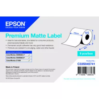 Premium Matte Label Cont.R, 102mm x 60m Premium Matte Label Cont.R, 102mm x 60m
