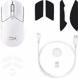 HyperX Pulsefire Haste 2 Mini/Herní/Optická/Pro praváky/26 000 DPI/Drátové/Bezdrátové/Bílá HyperX Pulsefire Haste 2 Mini/Herní/Optická/Pro praváky/26 000 DPI/Drátové/Bezdrátové/Bílá