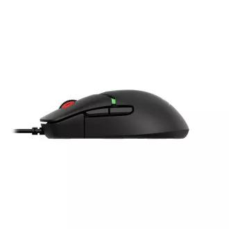 HyperX Pulsefire Saga/Herní/Optická/Pro praváky/26 000 DPI/Drátové USB-A/Černá
