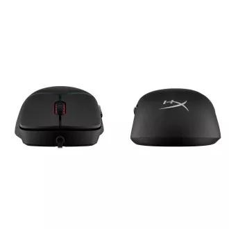 HyperX Pulsefire Saga/Herní/Optická/Pro praváky/26 000 DPI/Drátové USB-A/Černá