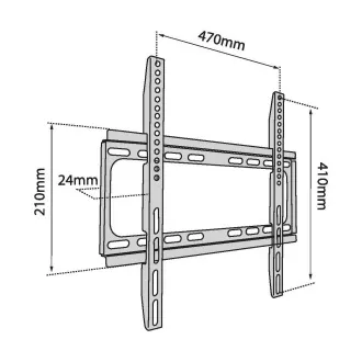 TB TV wall mount TB-450 up to 56", 40kg max VESA 400x400 TB TV wall mount TB-450 up to 56", 40kg max VESA 400x400