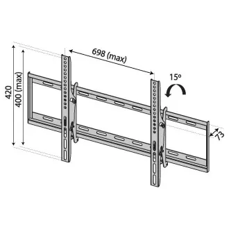 TB TV wall mount TB-751 up to 80", 35kg max VESA 600x400 TB TV wall mount TB-751 up to 80", 35kg max VESA 600x400