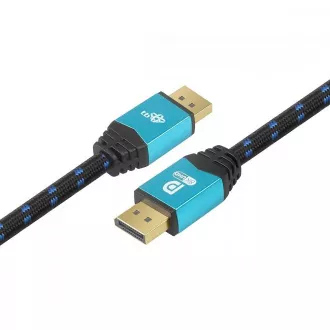 TB oplétaný kabel DisplayPort 2.1, 2m TB oplétaný kabel DisplayPort 2.1, 2m