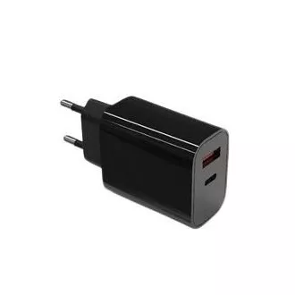 TB Touch USB-C + USB-A černá nabíječka