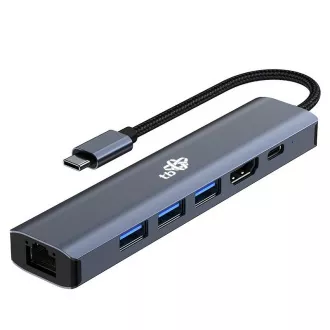TB Touch USB C 6v1 - HDMI, USBx3, PD, RJ-45 TB Touch USB C 6v1 - HDMI, USBx3, PD, RJ-45