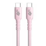 TB USB C - USB C 60W Jelly kabel 1m růžový
