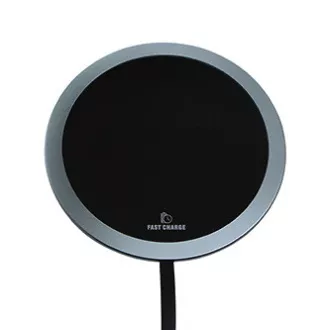 All New, Bezdrátová nabíječka, ultra tenká, pro telefon, stříbrná, 5/9V, 10W, ochrana proti přehřátí, Qi All New, Bezdrátová nabíječka, ultra tenká, pro telefon, stříbrná, 5/9V, 10W, ochrana proti přehřátí, Qi