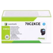 Lexmark 70C2XCE - toner, cyan (azurový)