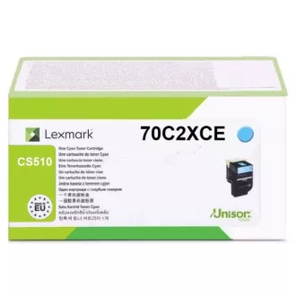Lexmark 70C2XCE - toner, cyan (azurový) Lexmark 70C2XCE - toner, cyan (azurový)