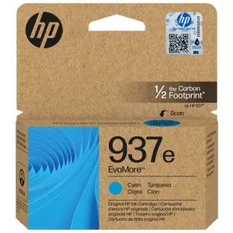 HP 937e (4S6W6NE) - cartridge, cyan (azurová)