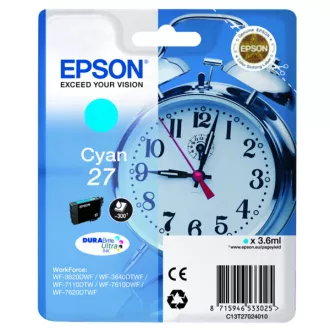 Epson T2702 (C13T27024022) - cartridge, cyan (azurová) Epson T2702 (C13T27024022) - cartridge, cyan (azurová)