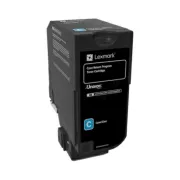 Lexmark 74C2SCE - toner, cyan (azurový)